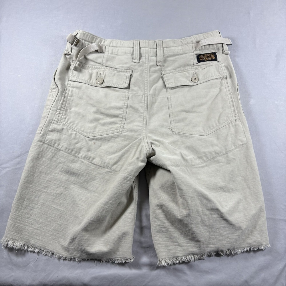 Vintage Polo Jeans Co RL067 Military Surplus Utility Shorts Mens 32 Y2K Khaki